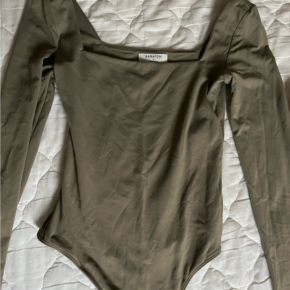 Olive Aritzia square neck contour